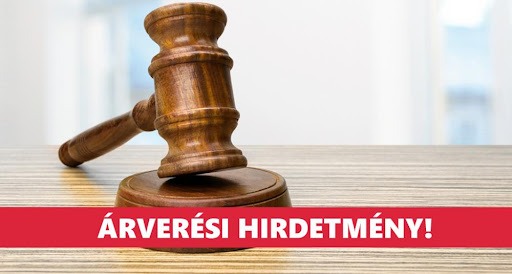 Árverési hirdetmény Hajdú-Bihar Vármegye