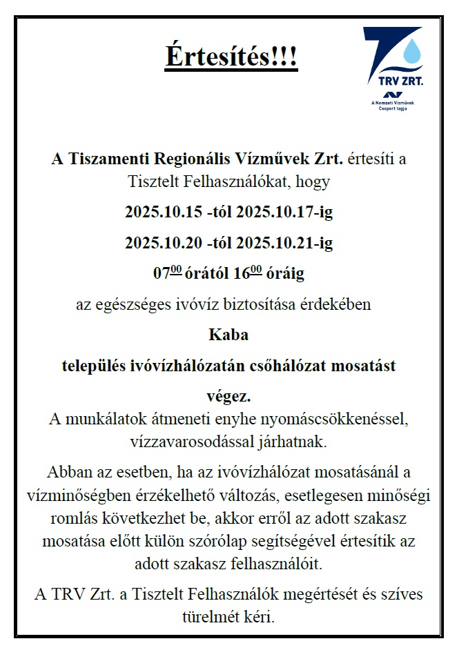 Értesítés