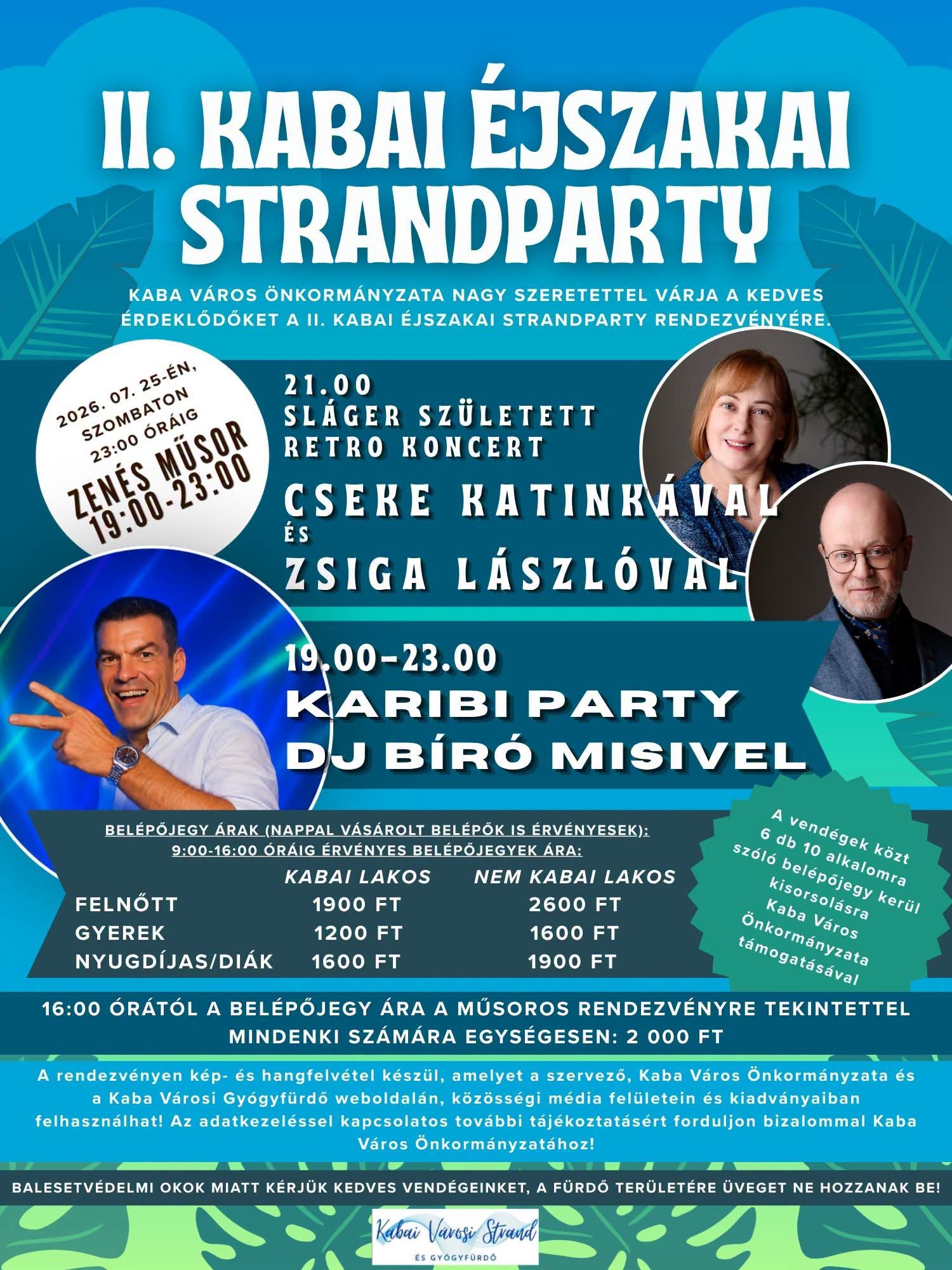 II. Kabai Éjszaki Strandparty
